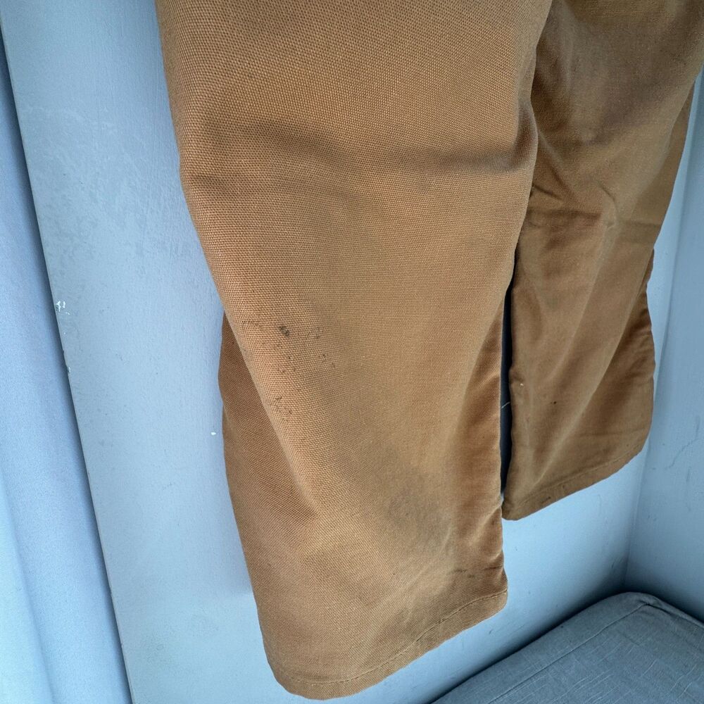 Carhartt Men's 38x30 Brown Dungaree Fit Work Pants 383-51 Cotton Blend MID-RISE - Picture 12 of 13